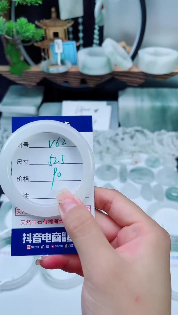 未镶嵌手镯石英质玉（天山翠）62