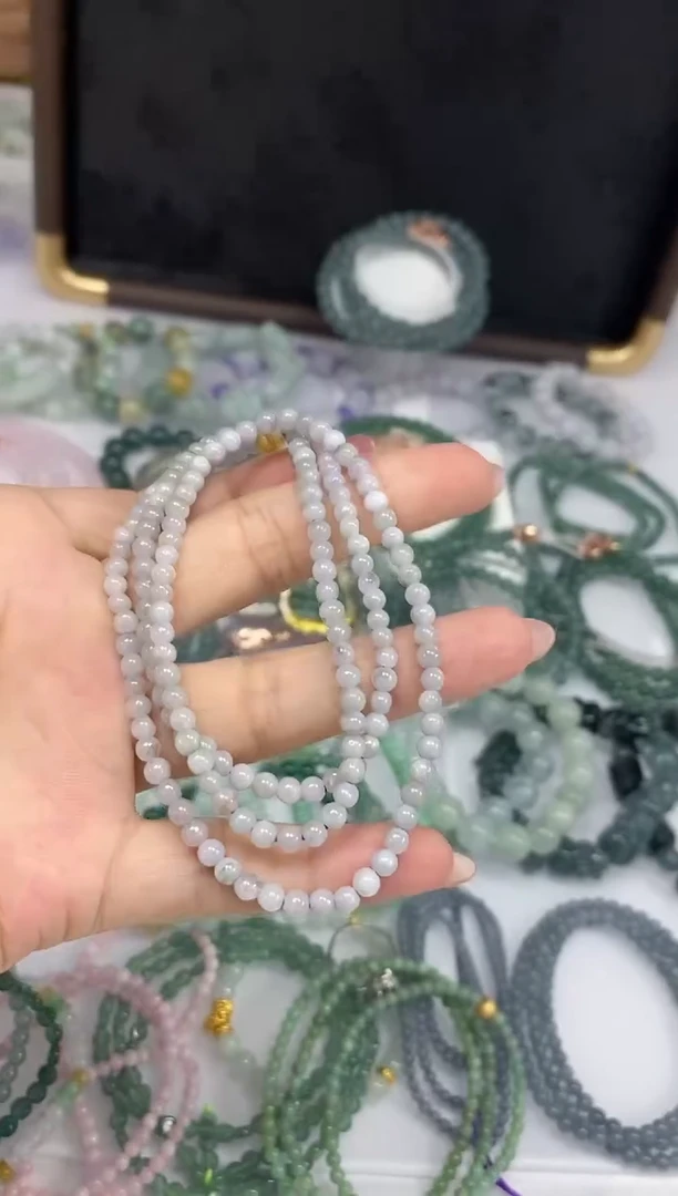 项链未镶嵌翡翠天然翡翠珠链