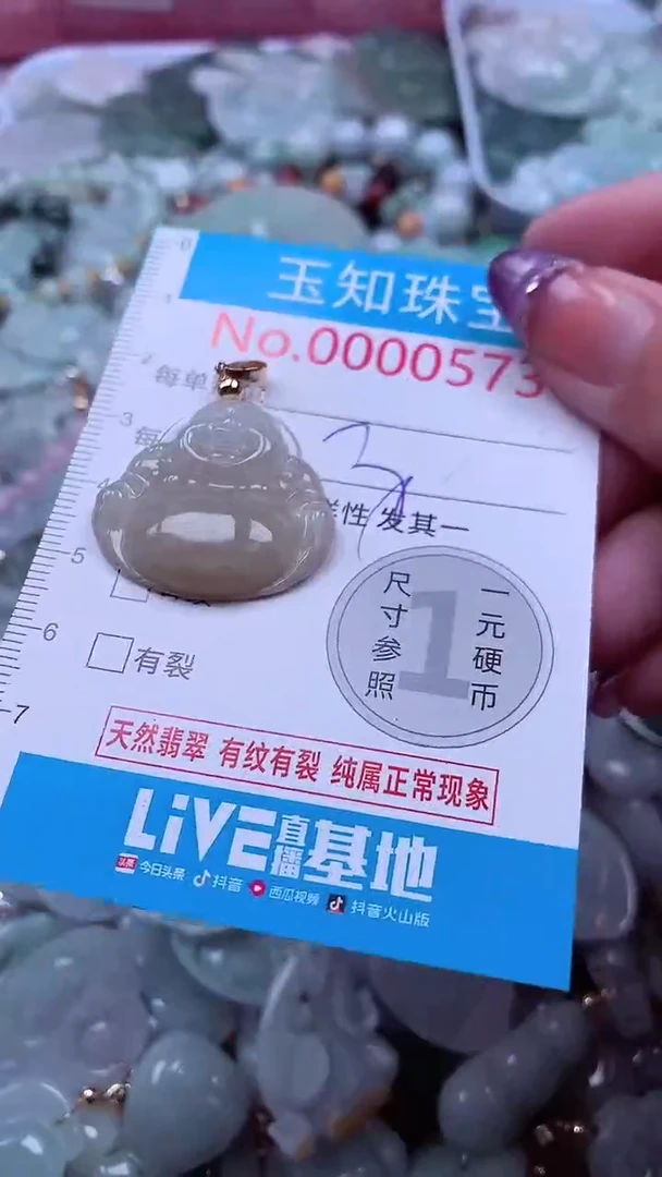 翡翠未镶嵌吊坠(不含链)573