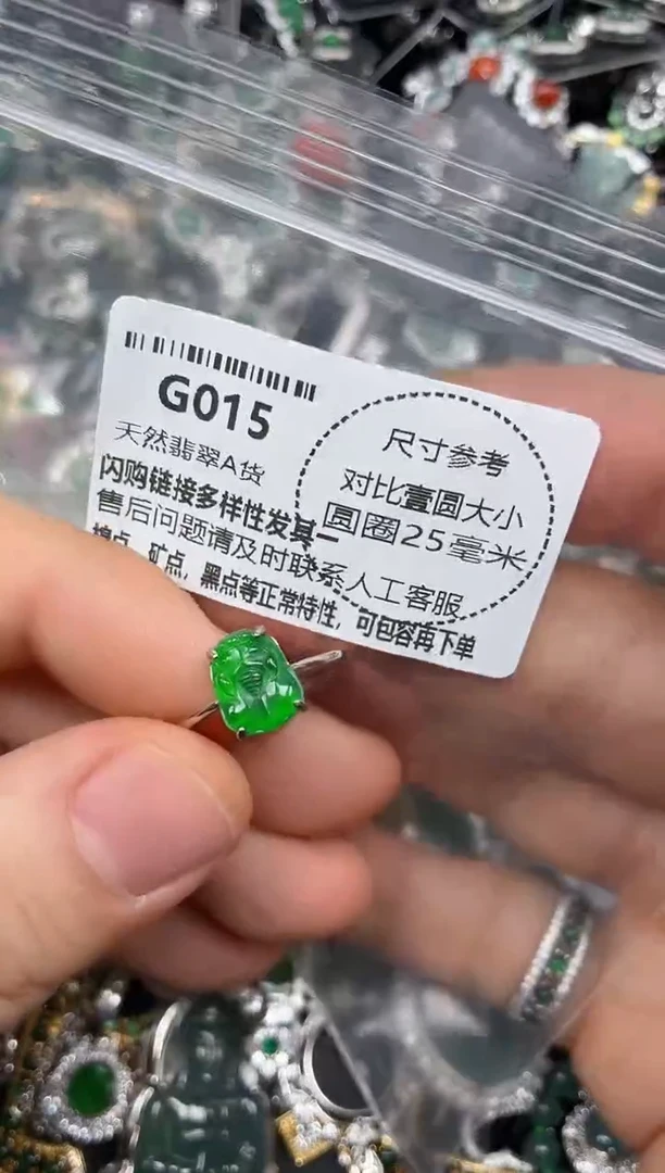 颈饰未镶嵌翡翠G015戒指