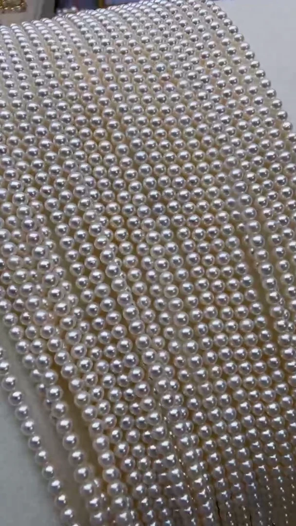 淡水珍珠银S925镶嵌颈饰多样性发一3-4