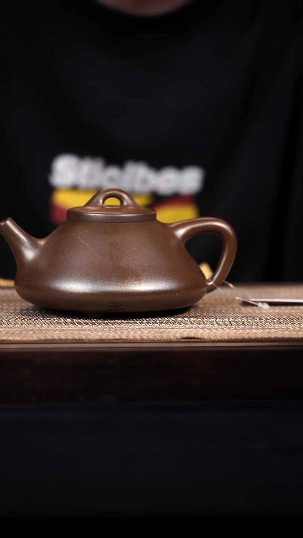 茶杯紫砂子冶石瓢-马吉