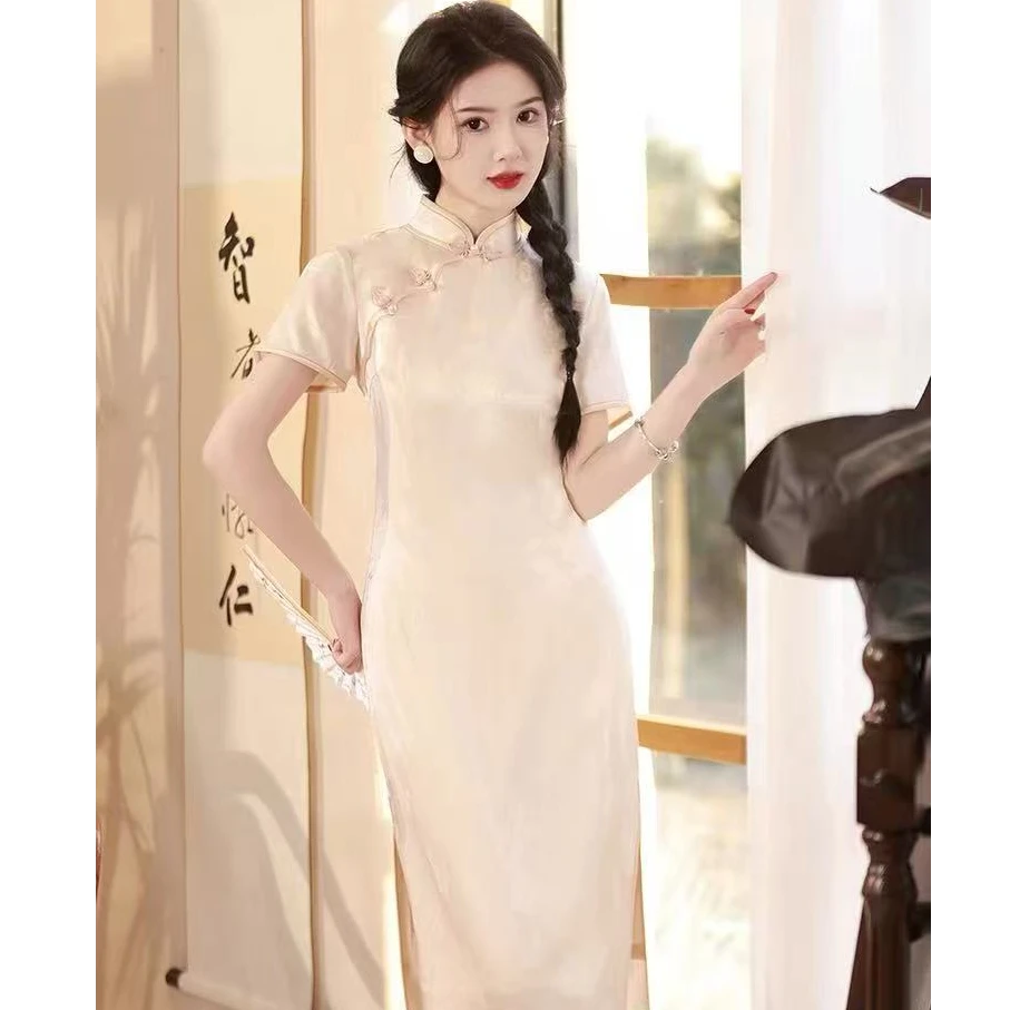 【芙蓉集】夏季上新款 优雅日常中国风改良 手工苏派旗袍连衣裙