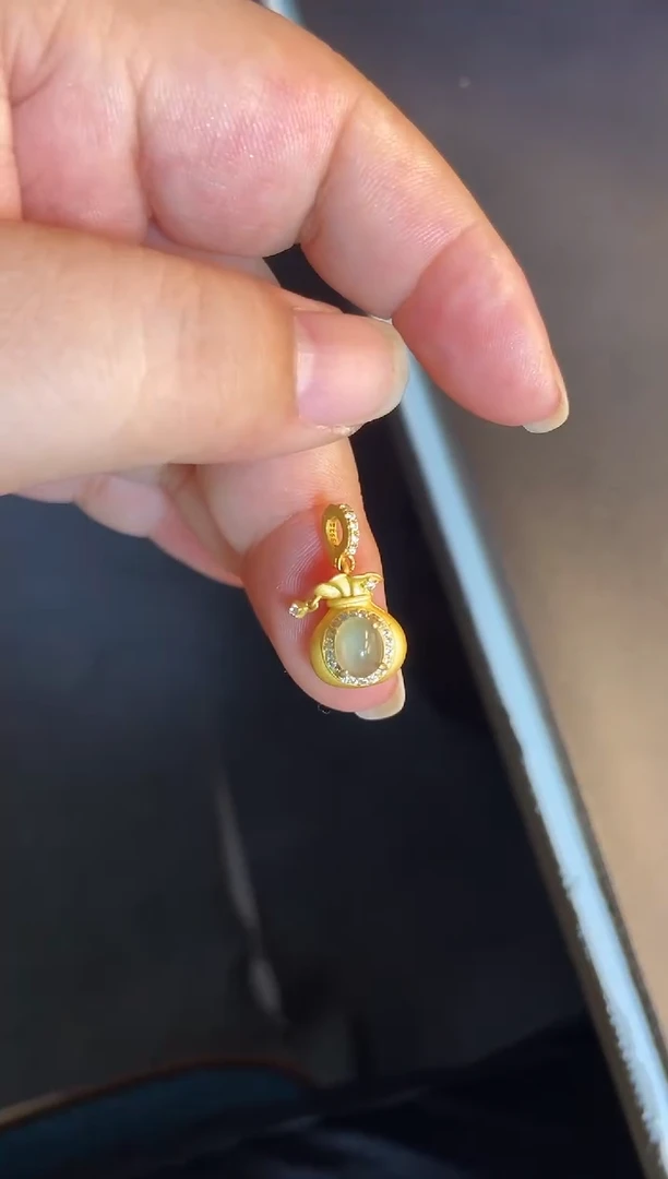 吊坠(不含链)银S925镶嵌翡翠1