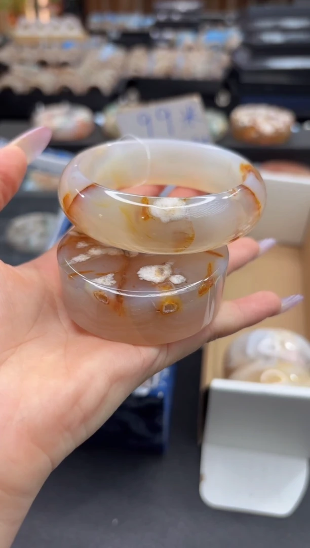 未镶嵌手镯石英质玉C580(60圈赠送镯心)