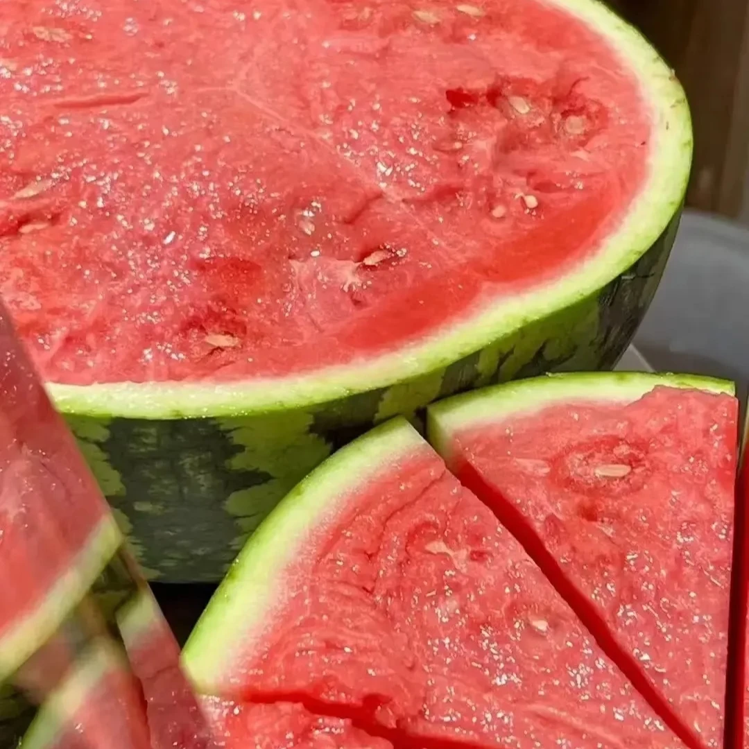【鹏程甄选】甘肃麒麟西瓜（软白籽） 粉红瓤介意勿拍甘肃省甘肃省