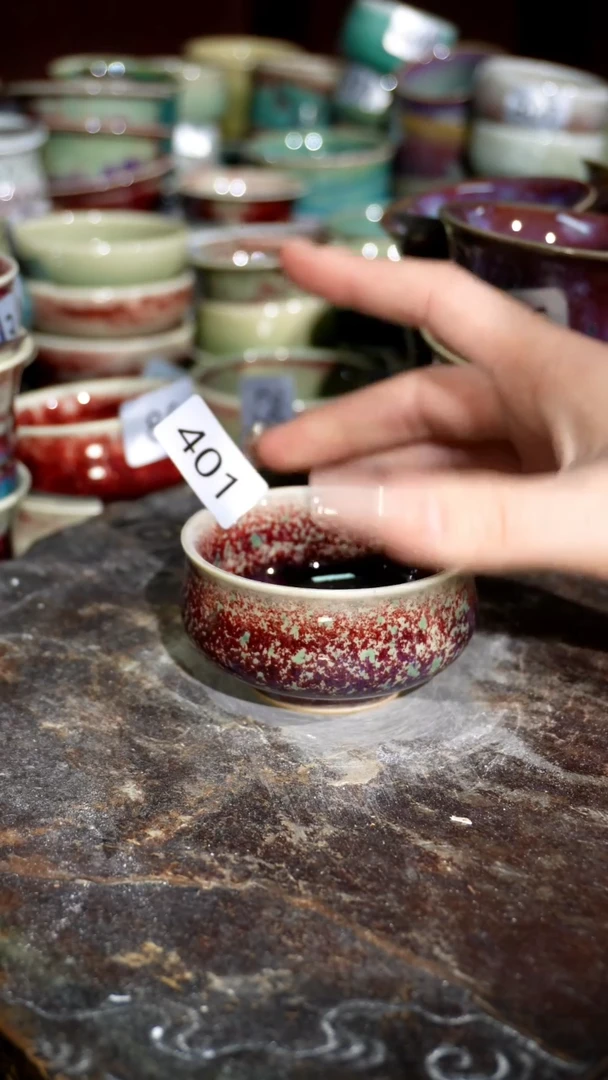 摆件精品窑变钧瓷茶器