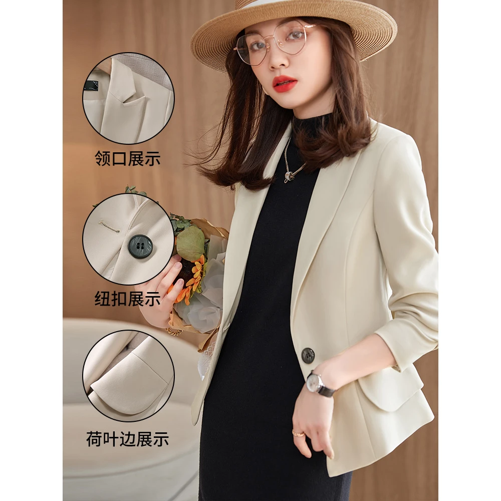 小西装外套女春秋2025新款休闲小个子短款上衣高级感气质修身西服