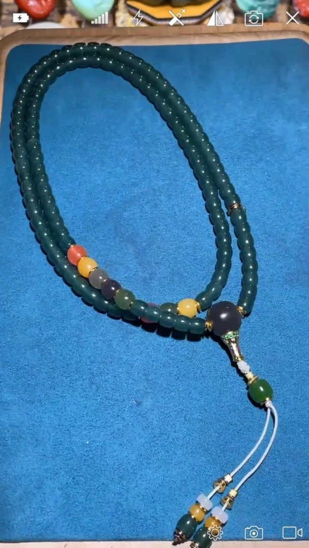 翡翠裸石HZ直切珠珠链