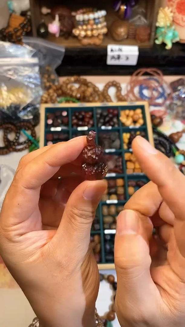 非洲檀香手串/手链紫檀锤纹葫芦发1