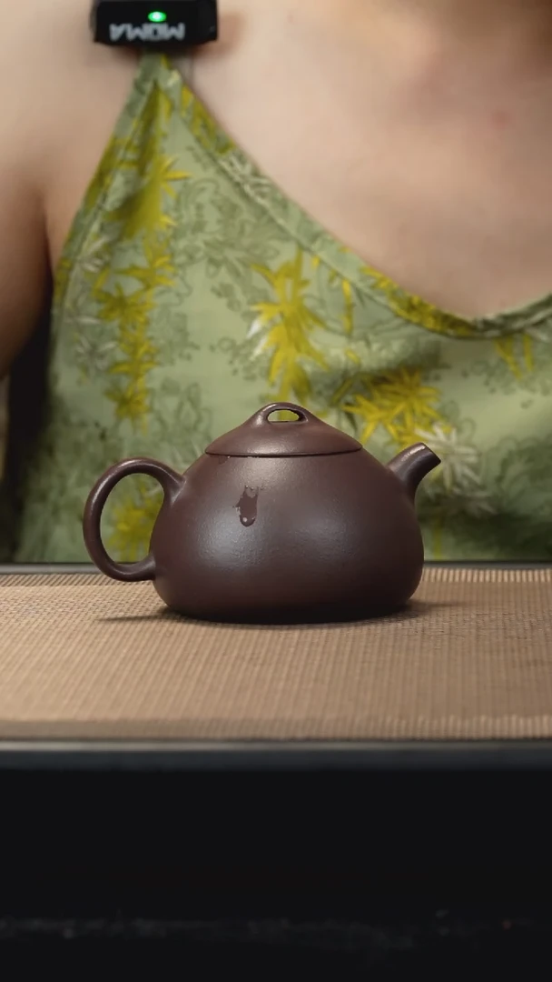 茶壶紫砂紫泥东星权纳底140c