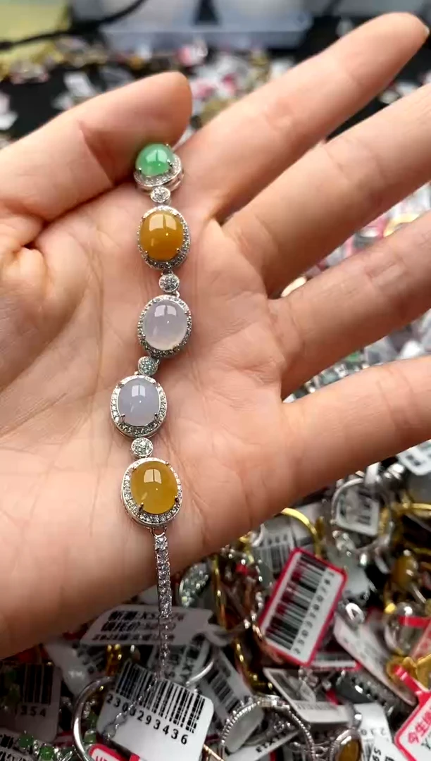 【闪购商品】翡翠戒指银S925镶嵌44444444     2