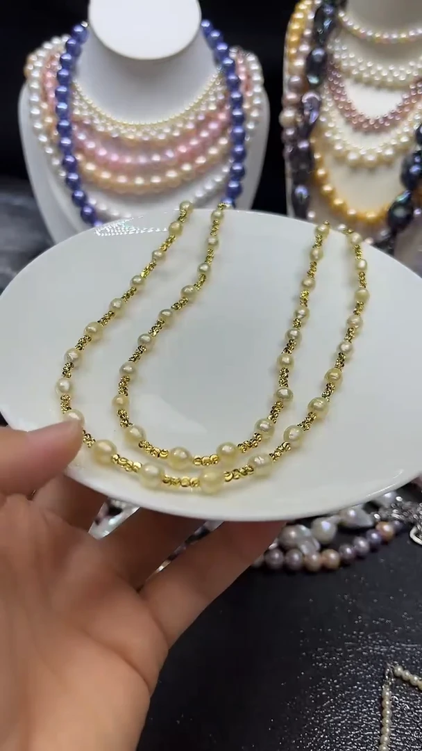 淡水珍珠未镶嵌颈饰多人