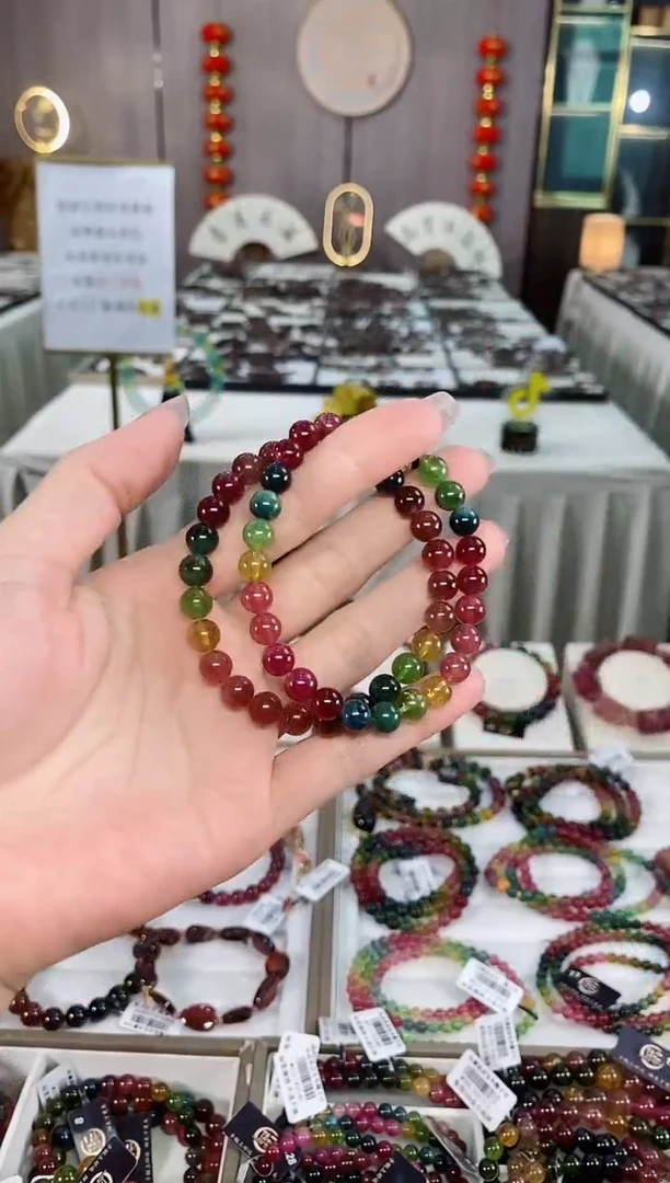碧玺单圈手串7mm+未镶嵌碧玺（多样性发一条）hon