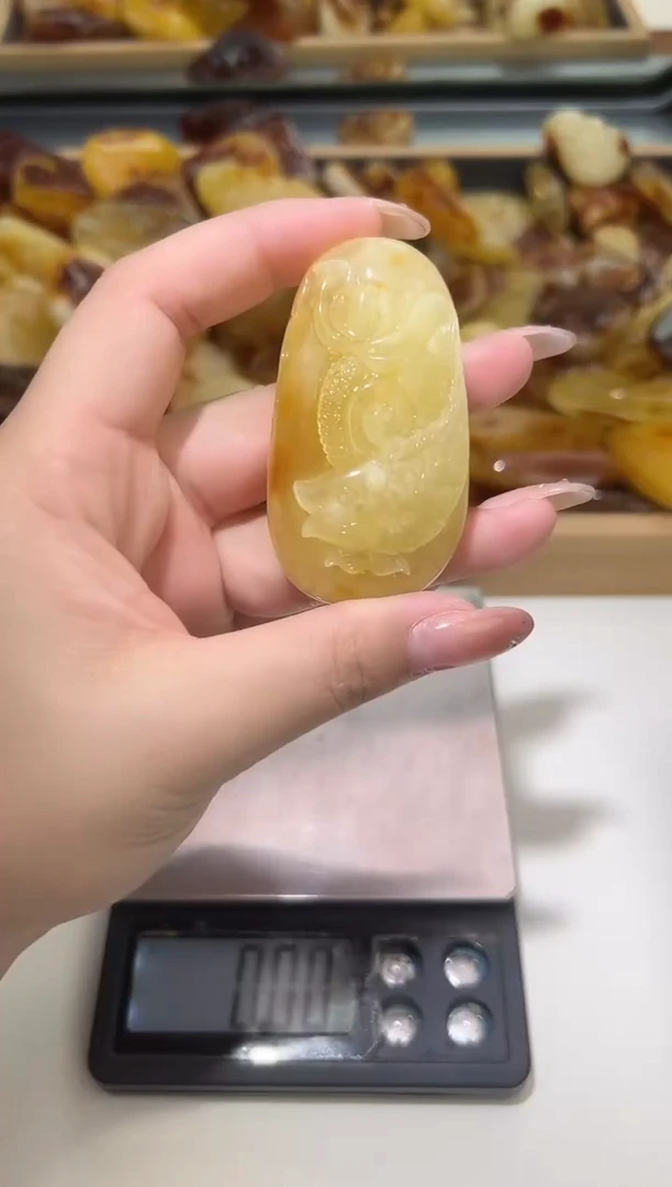 裸石琥珀未镶嵌琥珀蜜蜡吊坠