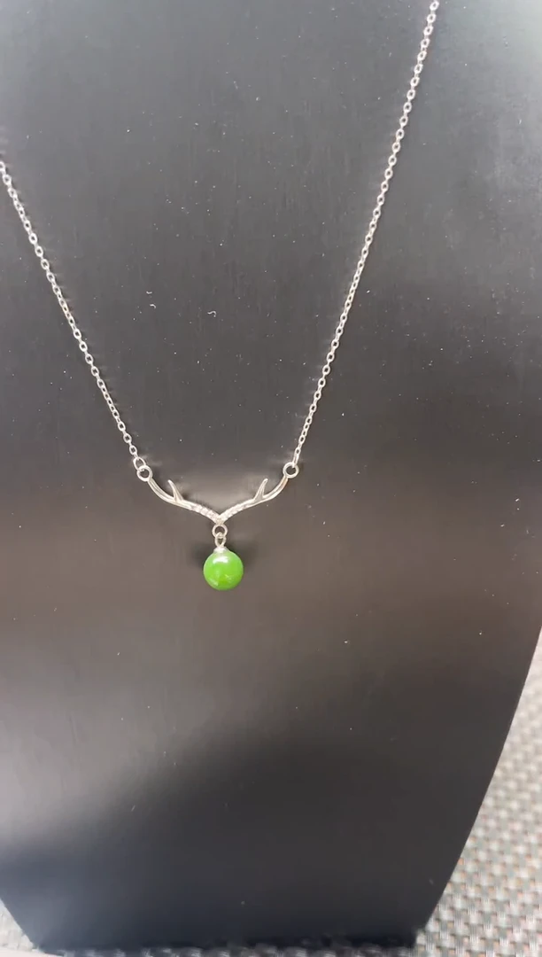 【闪购商品】和田玉项链银S925镶嵌多样性发1件