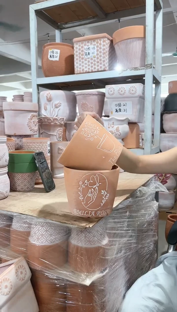 擦白盆花＋手捧蝴蝶口16-14