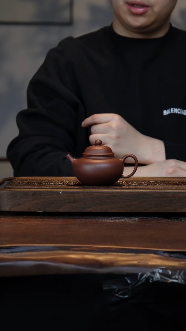 【闪购商品】紫砂茶壶半手紫泥改体容天