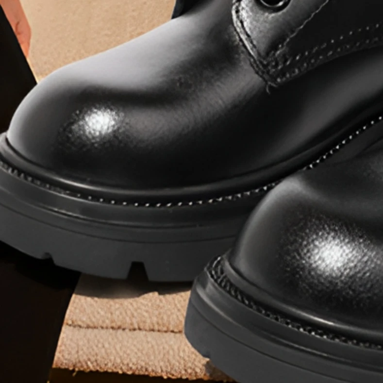 小康儿童真皮马丁靴女2025冬新款加绒保暖皮靴男童二棉鞋70