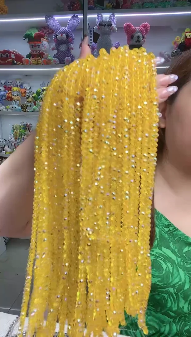 玻璃1411卡6水晶进口彩1条金黄