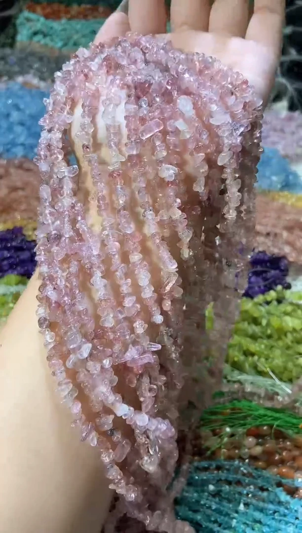 水晶珠宝半成品未镶嵌小草莓晶