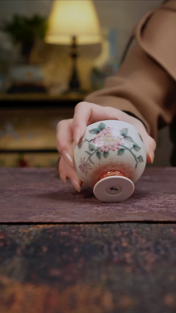 景德镇陶瓷杯碗柴烧多人