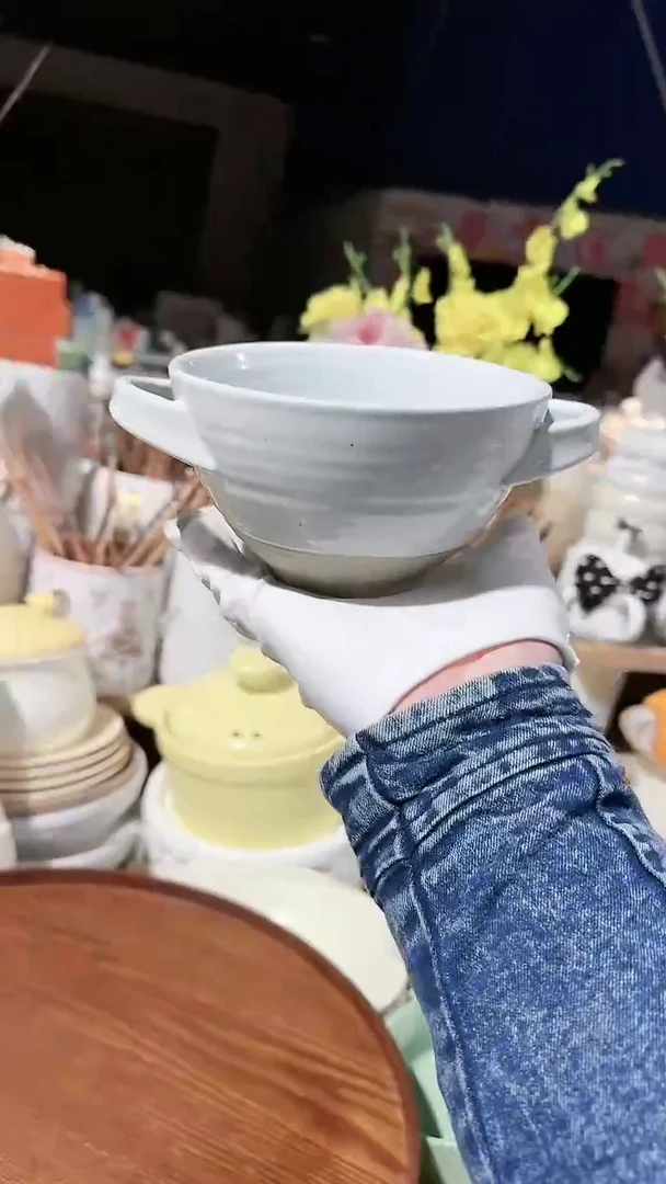 【闪购商品】瓷片双耳微瑕 凑满20元包邮