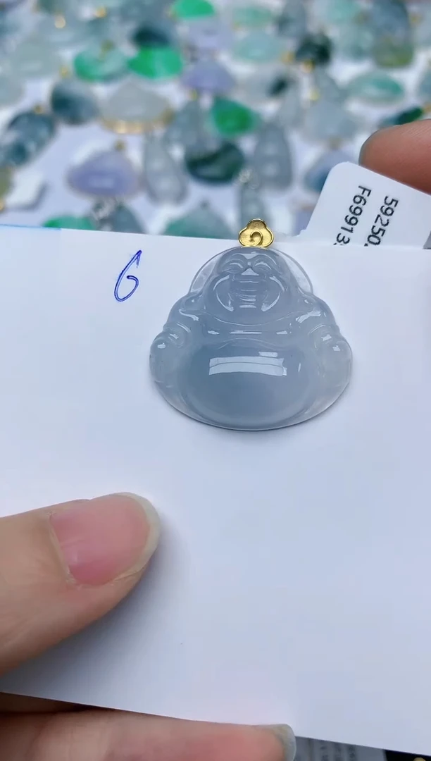 【闪购商品】翡翠颈饰18K金镶嵌天然翡翠A货    6