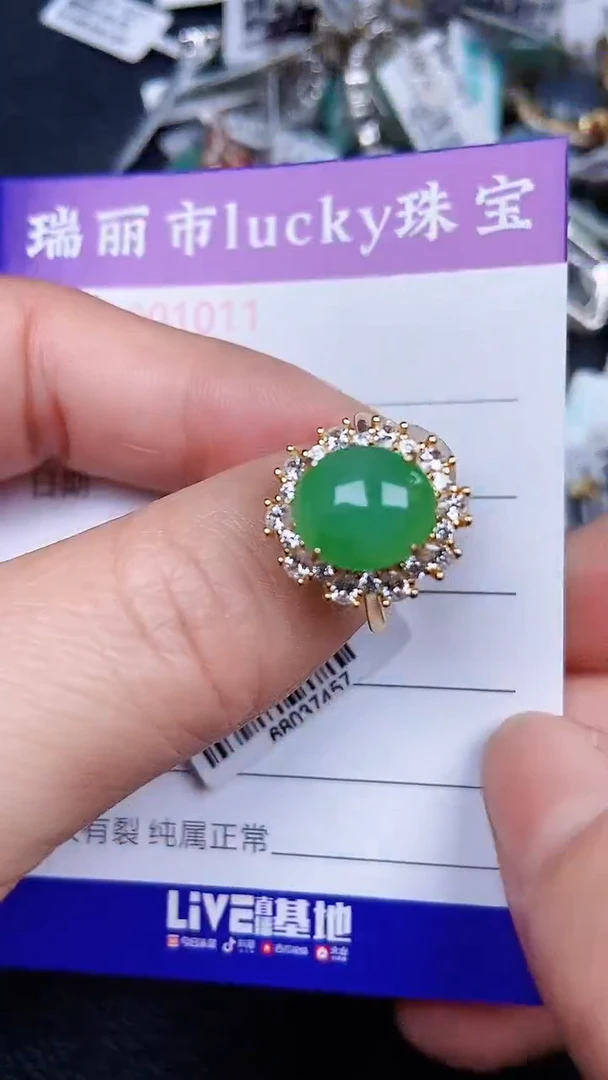 颈饰银S925镶嵌翡翠1011