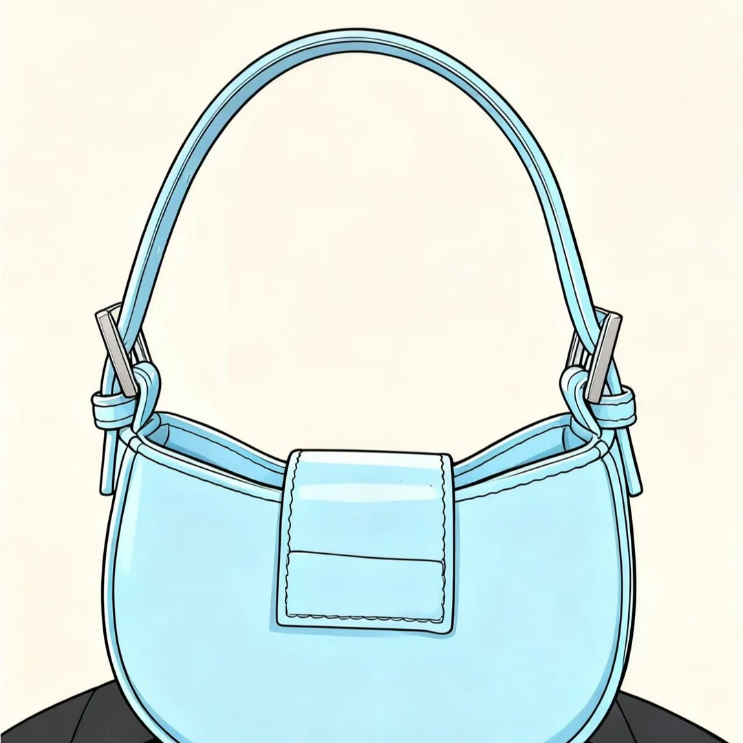JunJun轻奢定制女包 【时尚迷你中古元宝包】12CM【F01】