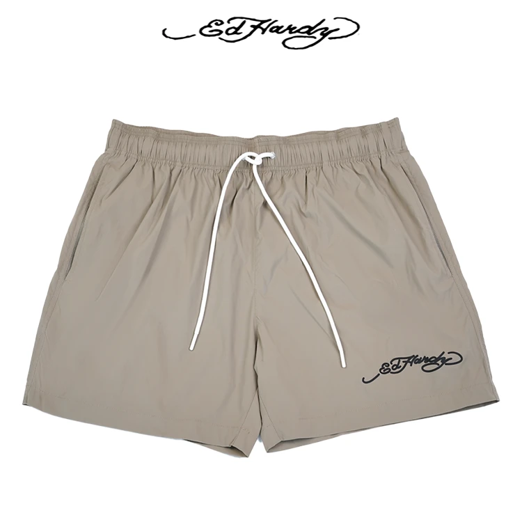 Ed Hardy/埃德哈迪夏季新款经典logo百搭宽松短裤E1QBM085