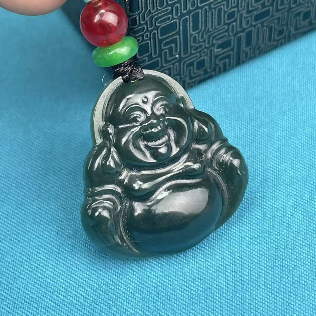 和田玉青玉佛公双面工艺（拍一发一，多样性发货！）