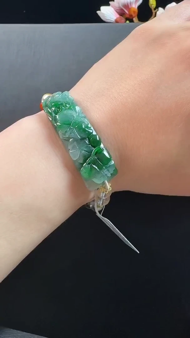 未镶嵌手链翡翠手牌
