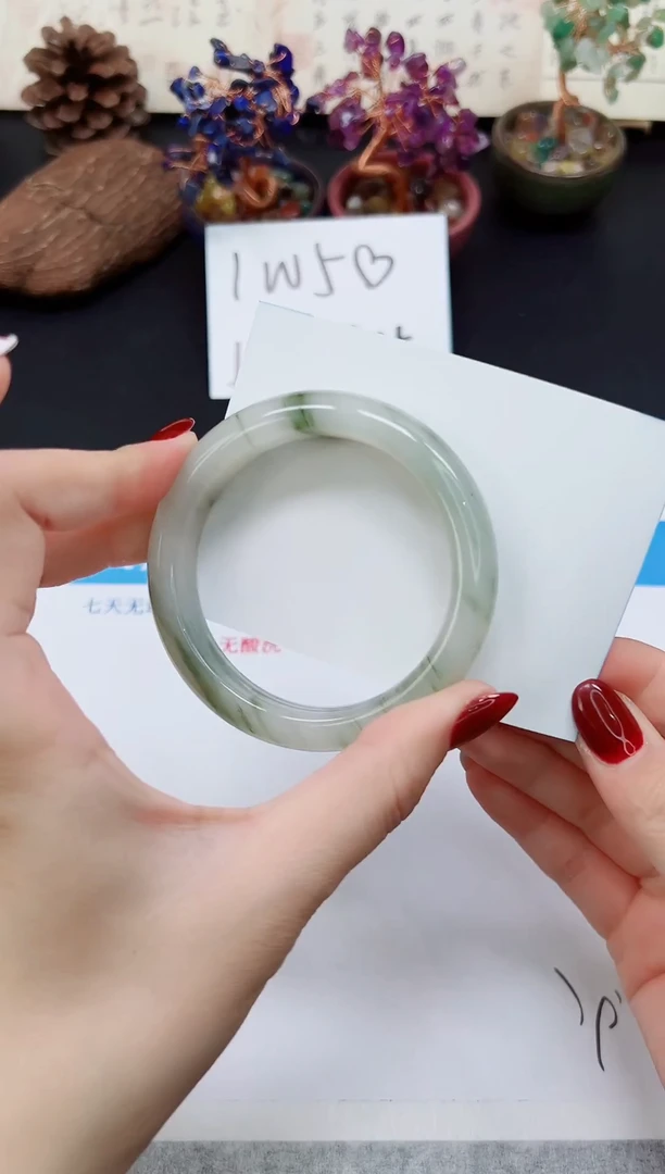 未镶嵌手镯石英质玉A124-55`56`57