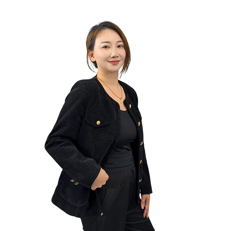 高档洋气小香风外套春夏秋冬季加棉加厚百搭修身小个子西装上衣
