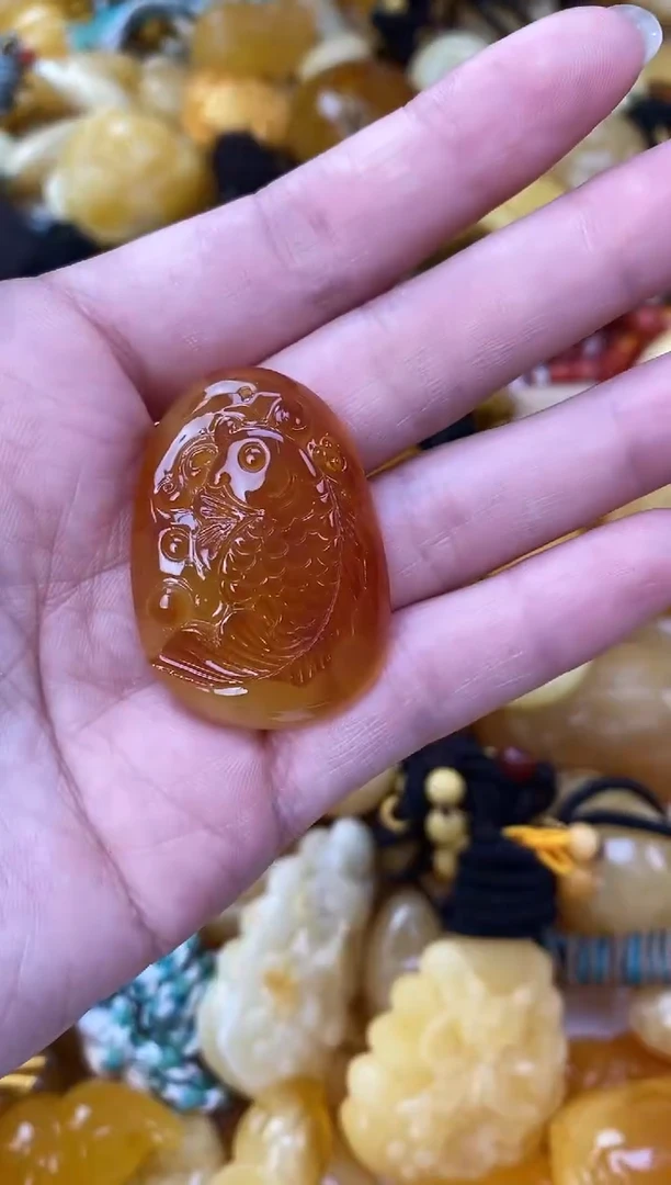 裸石琥珀未镶嵌天然琥珀蜜蜡