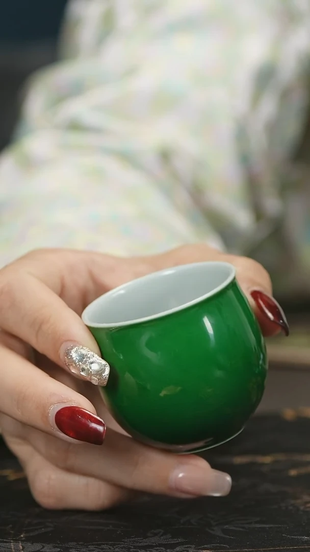 【闪购商品】瓷唐里郎窑绿小单杯