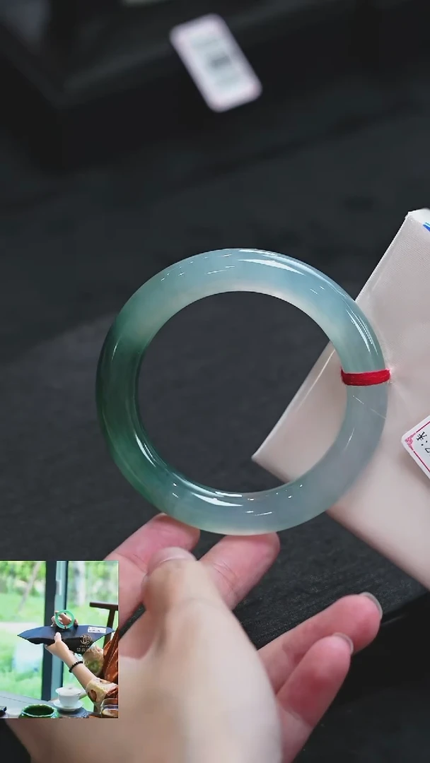 翡翠手镯未镶嵌陈逍翡翠 纯天然缅甸A货翡翠手镯9