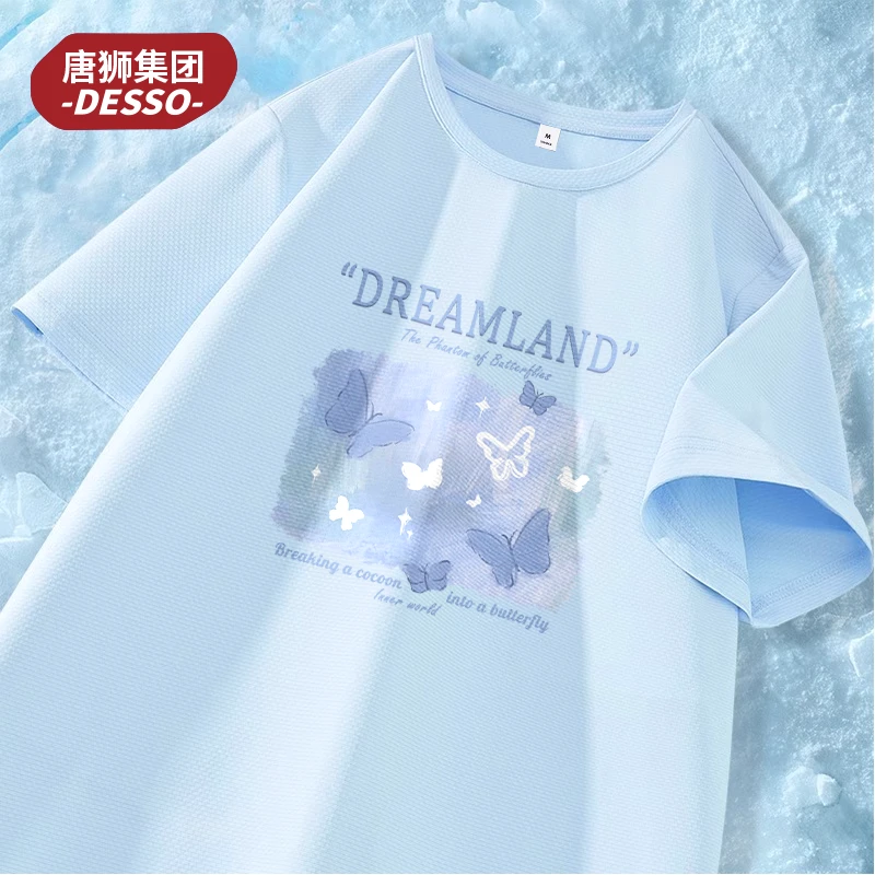 唐狮集团desso冰丝防晒短袖女夏UPF50+显瘦ins风T恤2025爆款新款