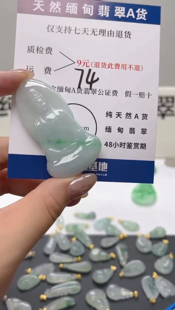 颈饰未镶嵌翡翠天然A货翡翠