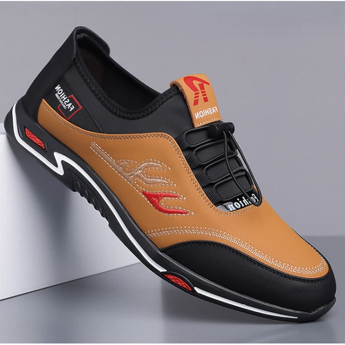 夏夏跨境休闲男鞋韩版潮流皮鞋男休闲网红软皮爆款透气皮鞋男鞋子