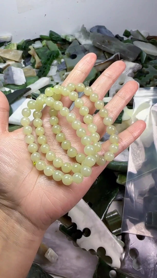 【闪购商品】和田玉无未镶嵌手串多样性发其一