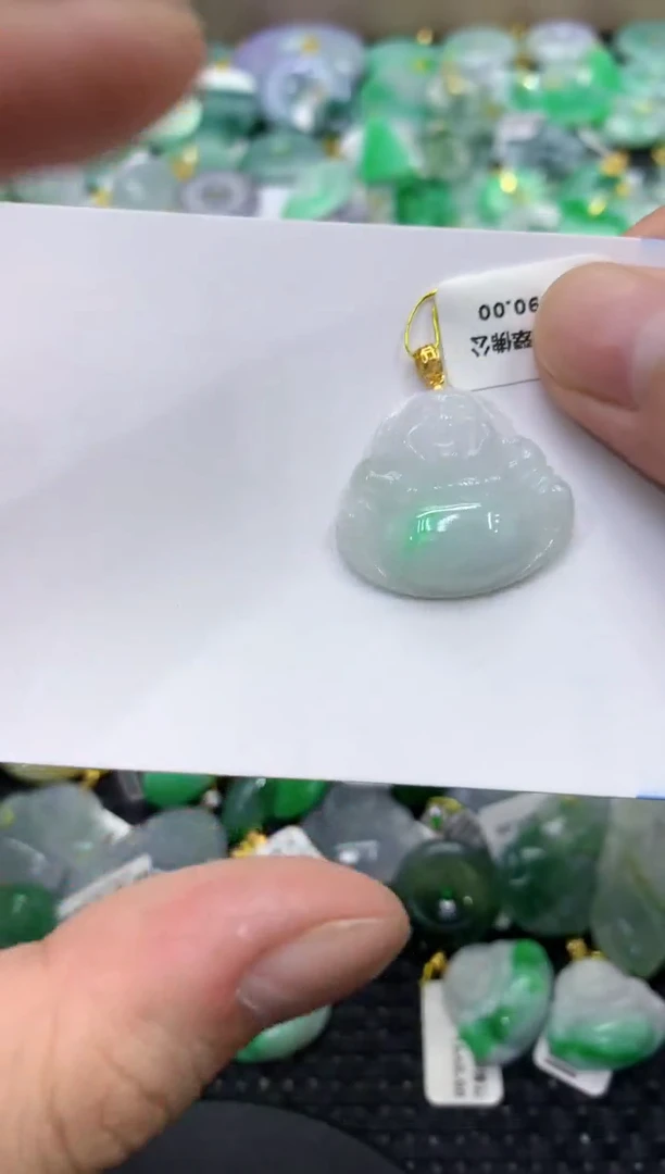 颈饰未镶嵌翡翠天然缅甸翡翠A货