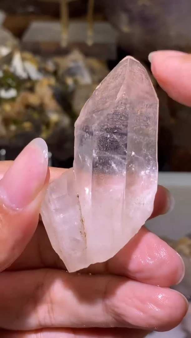 未镶嵌珠宝半成品水晶98号 全透体花园水晶晶柱