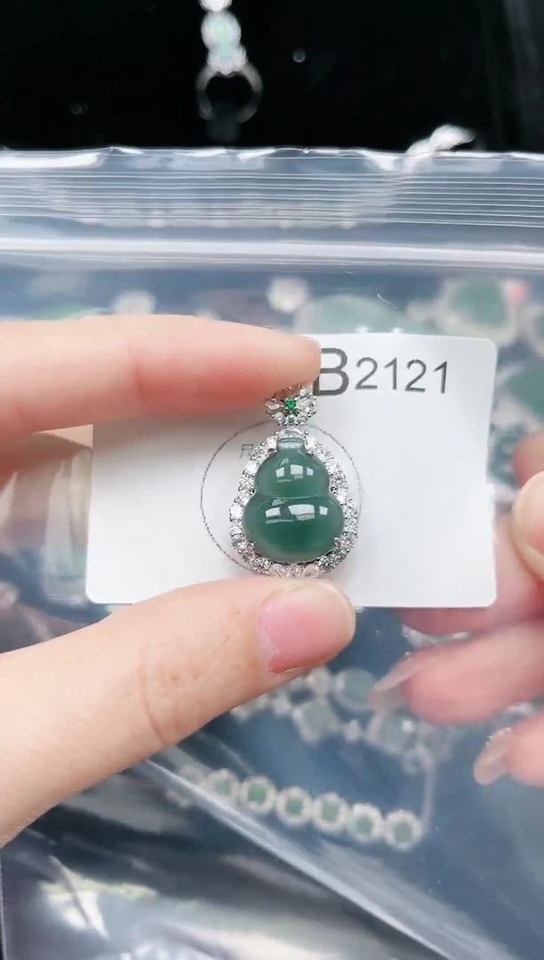 【闪购商品】翡翠颈饰未镶嵌2121赠皮绳