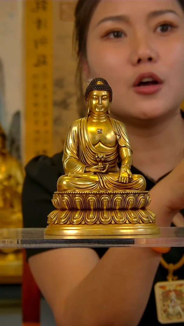 紫铜鎏金16公分A20522-ZB