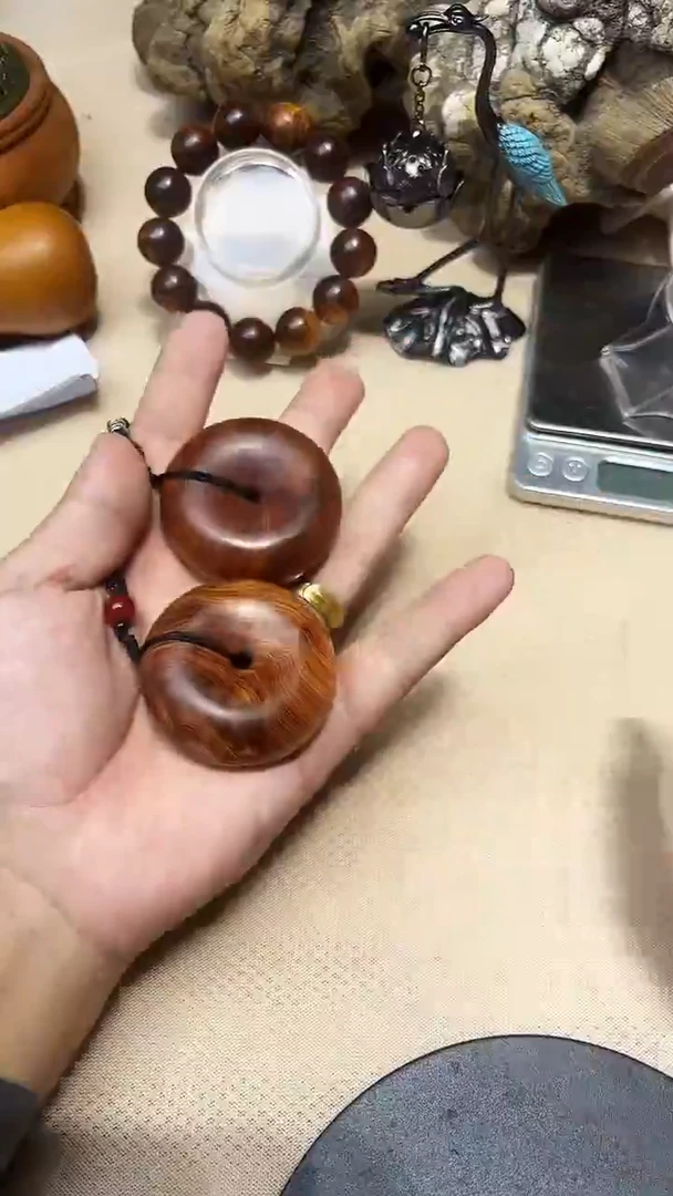 柏木（崖柏）南太行崖柏平安扣5.0黑油