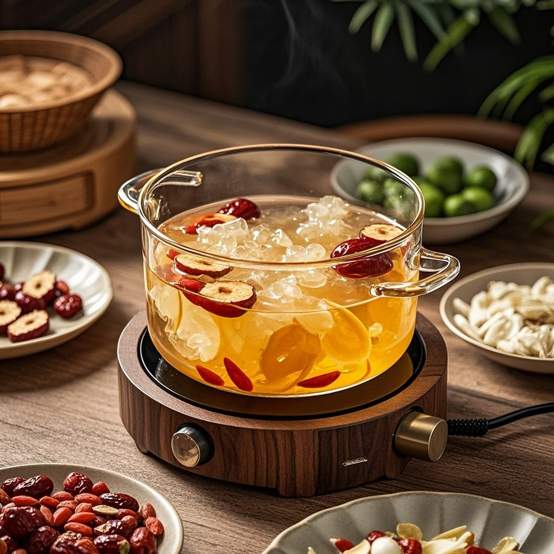 高硼硅玻璃锅可用煤气灶电陶炉微波炉，可明火加热，放冰箱
