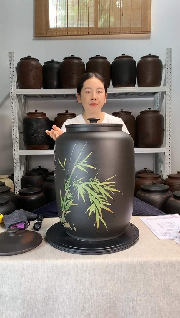 建水紫陶水缸微瑕疵