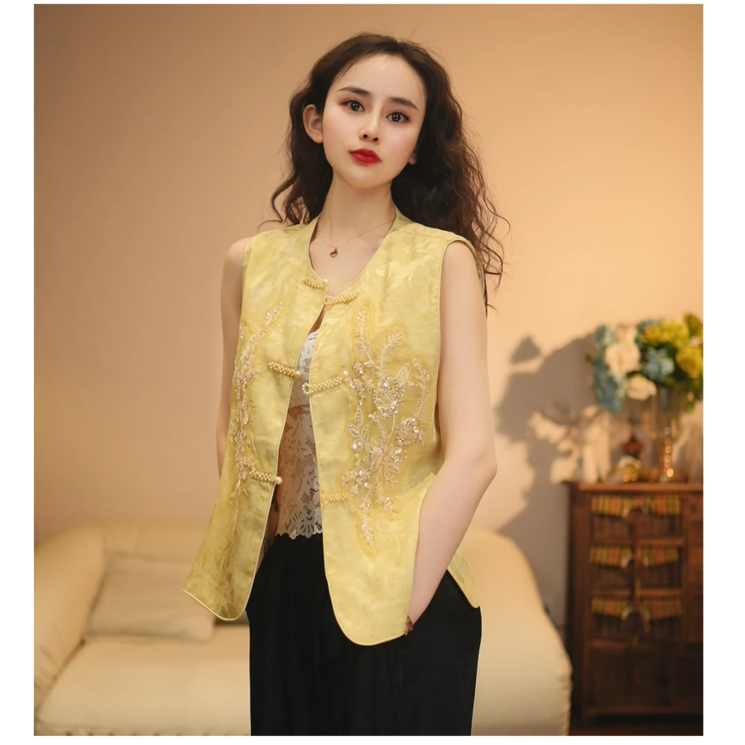 戚薇原创早春高品质国风上衣